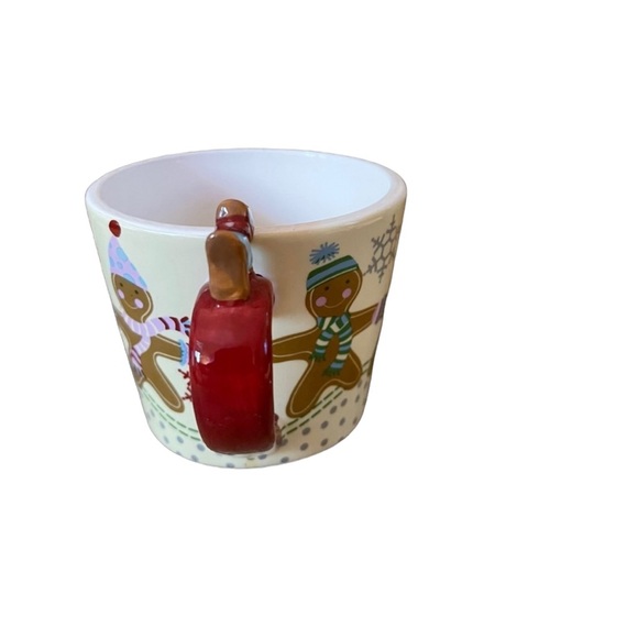 World Market Winter Ginger Bread Person Mug Scarves and Snowflakes - Picture 2 of 7